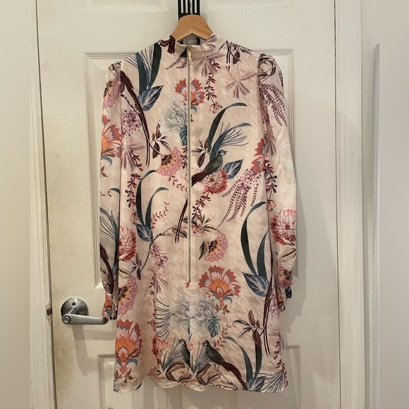Ted Baker Floral Long Sleeve Dress - Picture 2 of 4